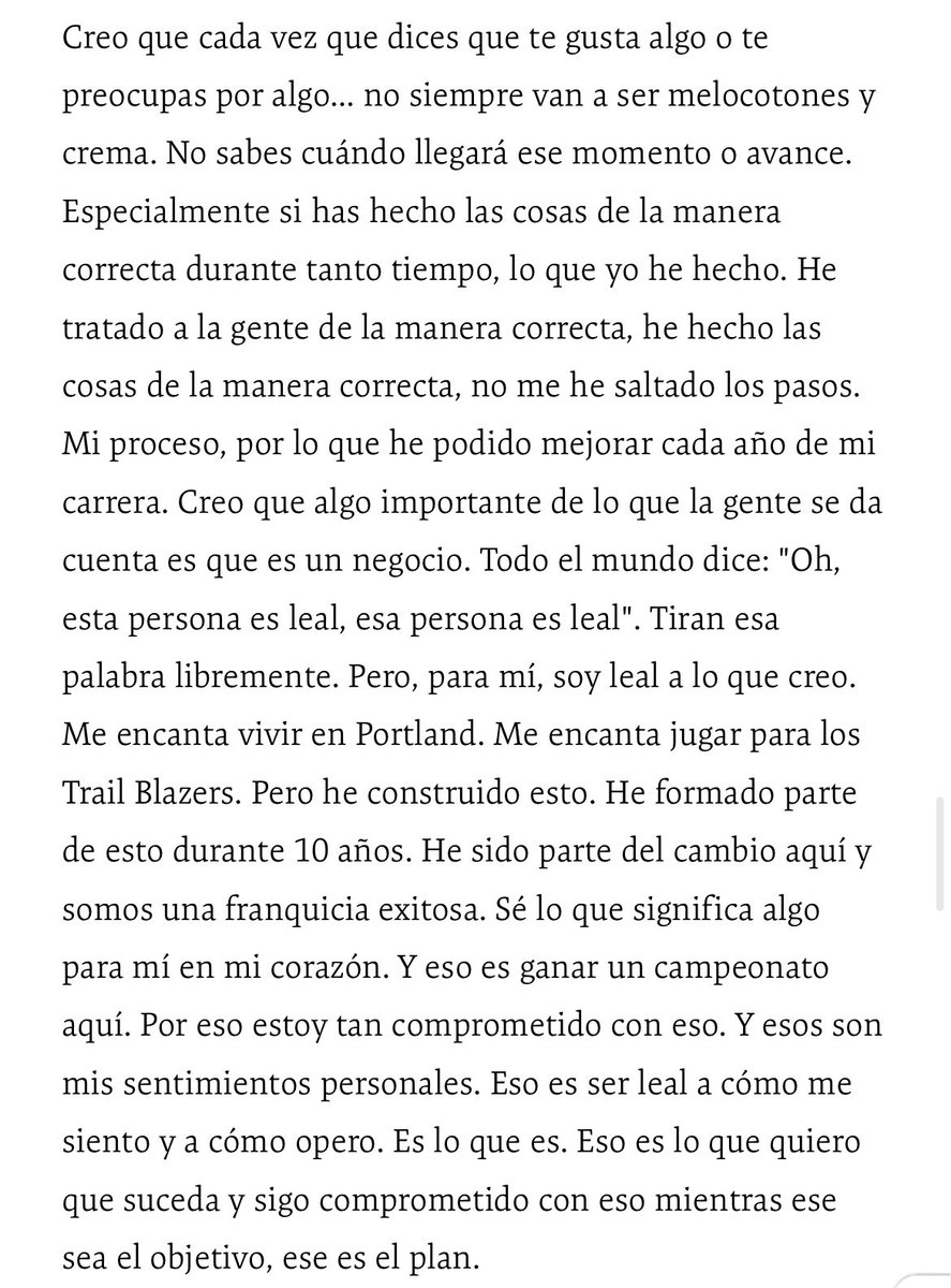 eresthegoat's tweet photo. “Soy leal a lo que creo. Me encanta vivir en Portland.” https://t.co/aZoyDjydu7
