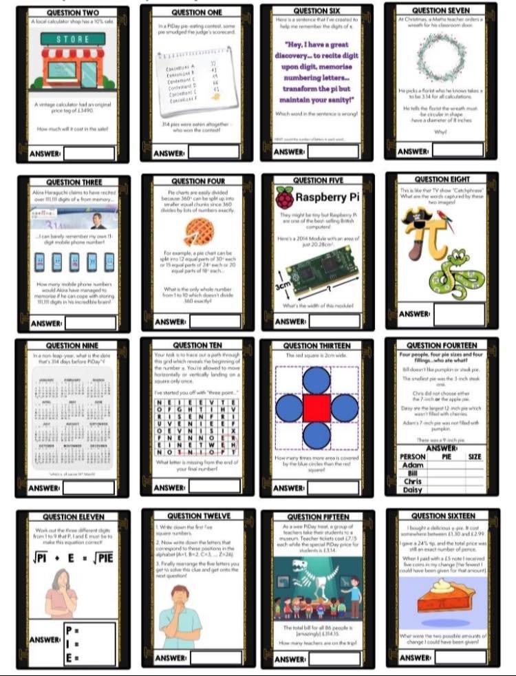 ***NEW: PIDAY MATHS RELAY RACE***

Free to download here: bit.ly/3eP7bGo
GoogleForm version: bit.ly/3lMc1tZ
OneNote version: glowscotland-my.sharepoint.com/:o:/g/personal…
PowerPoint version: bit.ly/3rMt2WJ
Desmos version: bit.ly/3uzRKg3

Perfect puzzles for #PiDay