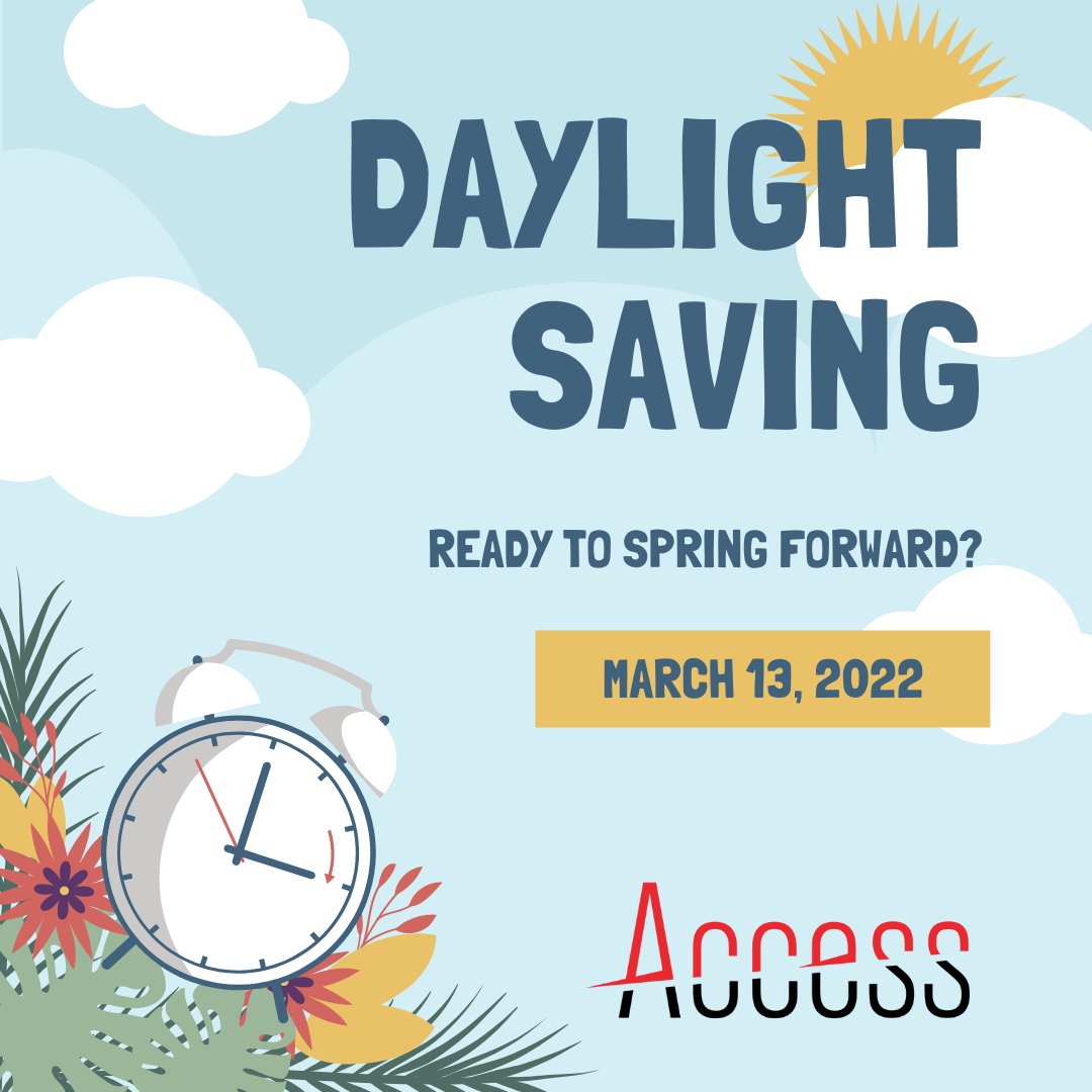 AInterpreting's tweet photo. Quick reminder! Don't forget to "spring forward" this Sunday night! Access is here for you any time, day or night, but we better make sure our clocks are the same! https://t.co/nsOxvX9WWJ
