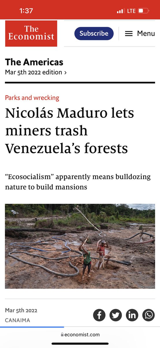 37Colby's tweet photo. don’t these disgusting venezuelans know that deforestation in Venezuela is only acceptable when AMERICA gets all the profits??? https://t.co/noI0d6rRMw