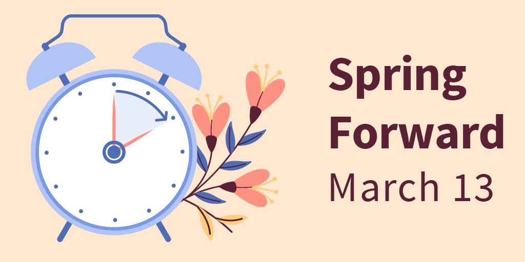 JacquiJerasTV's tweet photo. Don't forget to Spring Ahead by setting your clocks Forward before bed tonight as we move to Daylight Saving Time. #LighterLater #OneLessHourOfSleep https://t.co/Q4h01x7iMx