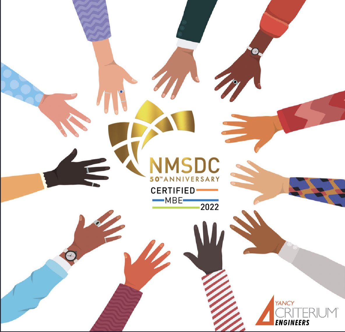 CriteriumYancy's tweet photo. We are pleased to announce Criterium-Yancy Engineers has received a Minority Business Enterprise (MBE) Certification from @HoustonMSDC . With this certification, we are able to explore new opportunities in growth and development. https://t.co/vdi2EqG4xX