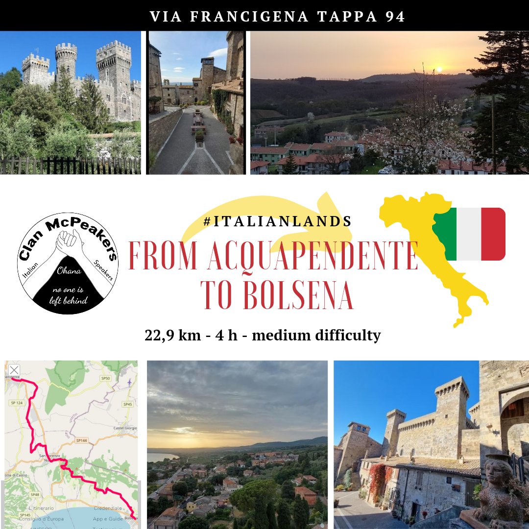 ClanMcPeakers's tweet photo. #ItalianLands #ViaFrancigena #Stage95
Through this stage we can admire the Bolsena Lake. Descending in a continuous ups and downs among olive groves, meadows and woods.
#ClanMcPeakers
#walking #trekking #MPC2022 #ViaFrancigena @MyPeakChallenge
@SamHeughan @CoachValbo https://t.co/4wrHn1qCAV