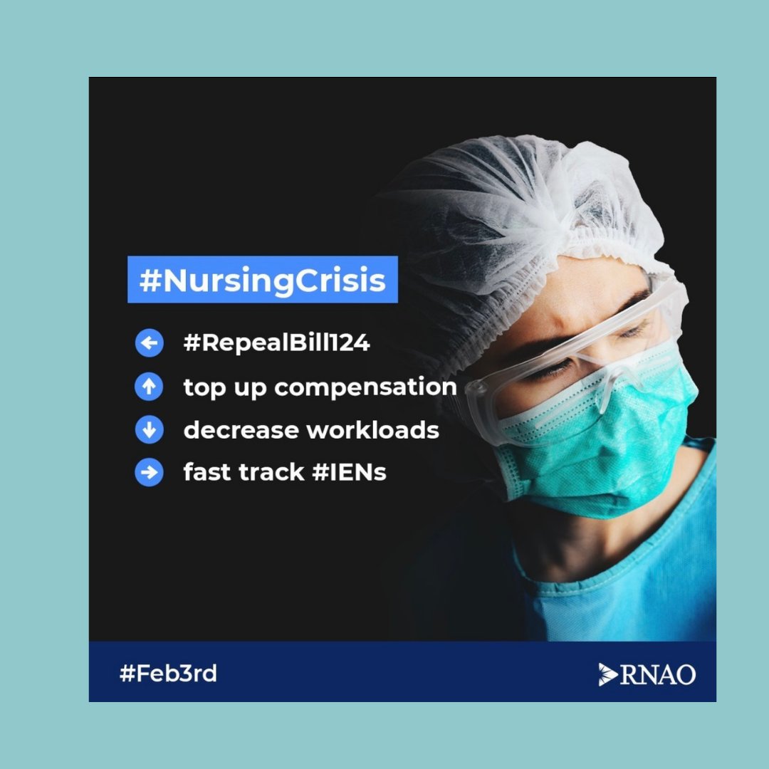 Nursetakeaction's tweet photo. Did you know there are thousands of IENs  unable to practice in Ontario as RNs and RPNs due to the CNO backlog of applicants?
Our group initiative is proud to share RNAO’s social media campaign and incorporate it into our actions. #IENaction #NursingCrisis https://t.co/bB8zNJMSXq