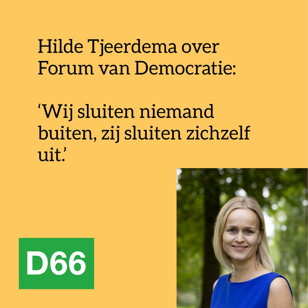 Laat iedereen vrij, maar niemand vallen!