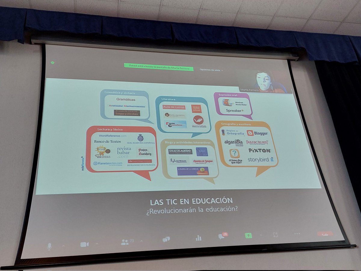 Ximarra's tweet photo. Seguim amb la plenària de Marta Ferrero: "Trazando puentes entre la investigación y la práctica educativa: retos y oportunidades." @IRIEinstitut #IVJornadesIRIE https://t.co/uwLZvS132T