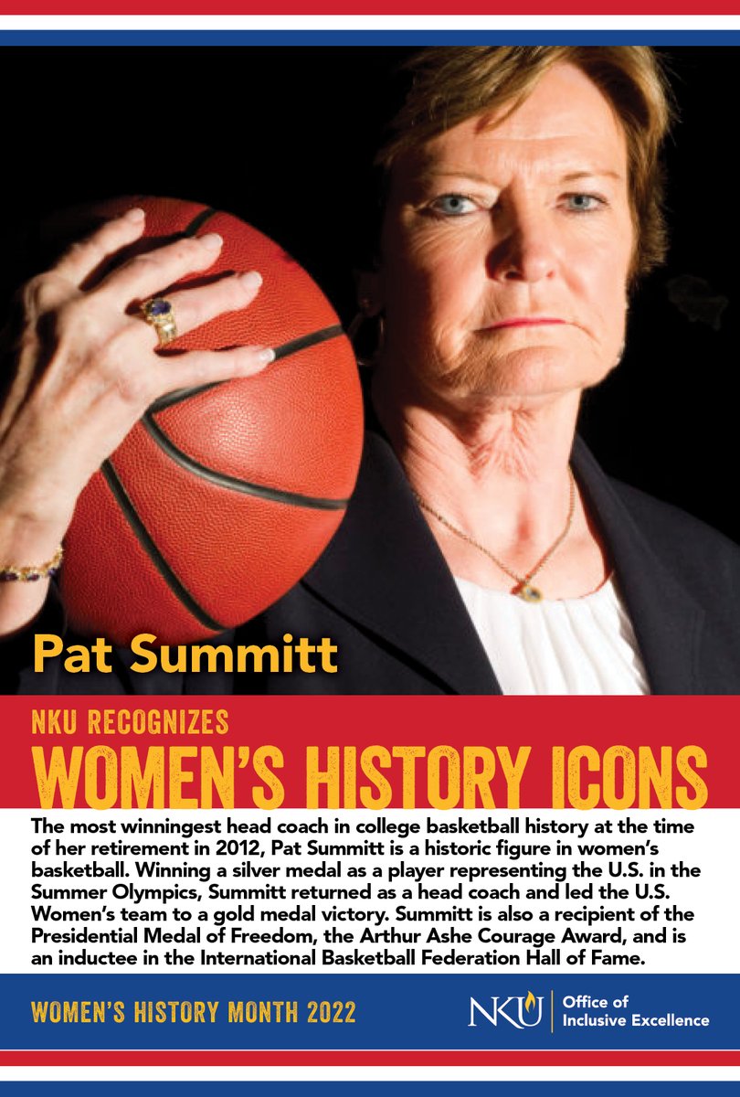 Happy Women’s History Month! During the month of March, the Office of Inclusive Excellence will be sharing the names and photos of Trailblazing Women Leaders who we celebrate for their contributions to women’s rights, civil rights and social justice. #WomensHistoryMonth