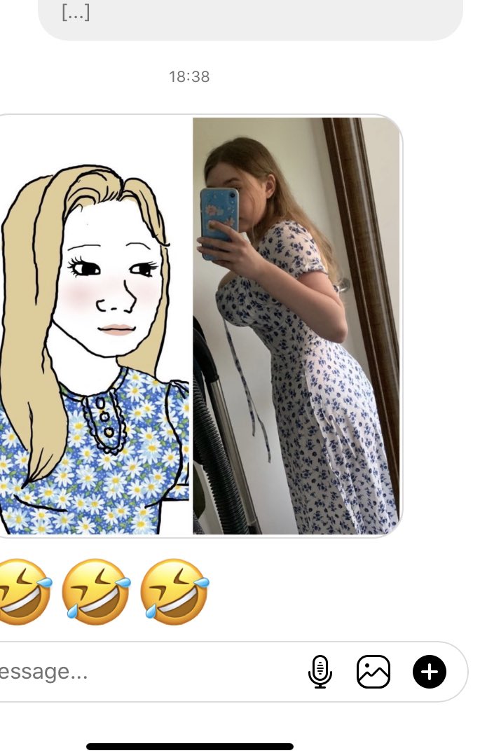 every time I wear a blue floral pattern dress multiple people tell me I look like the trad wife meme... this is what cyberbullying looks like every time I wear a blue floral pattern dress multiple people tell me I look like the trad wife meme... this is what cyberbullying looks like