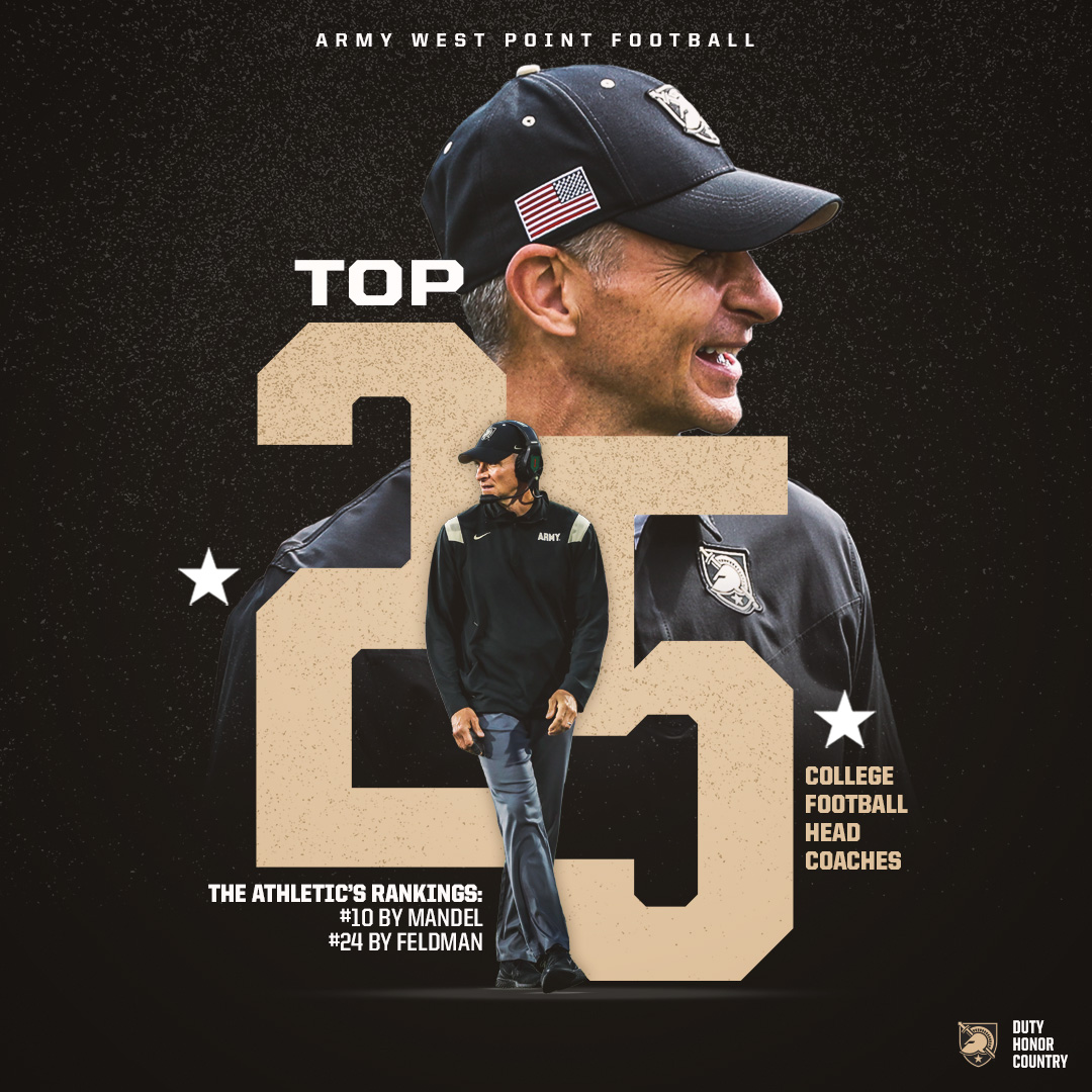 ArmyWP_Football's tweet photo. Ranked among the top coaches in the nation. 

#GoArmy https://t.co/wlbob5N0R6
