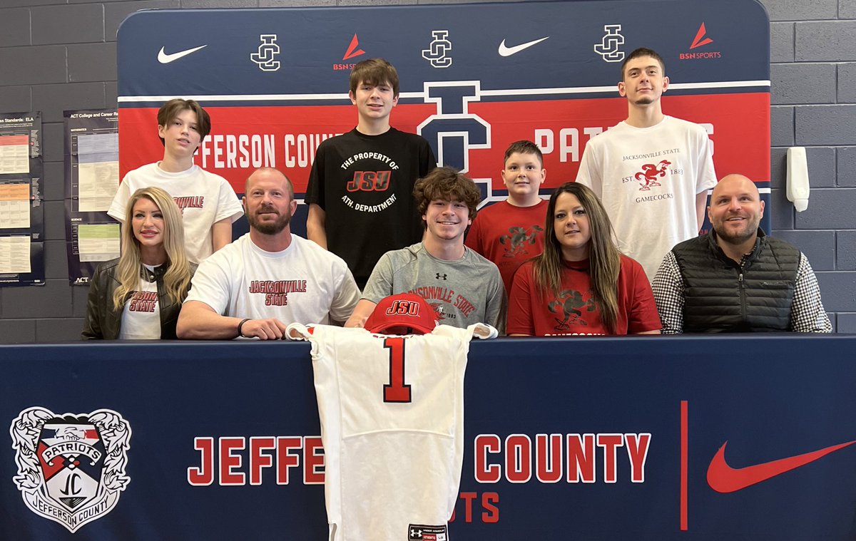 Congratulations to <a href="/JeffCountyFB/">Jeff County Football</a>’s <a href="/kadeparker8/">kade parker</a> on signing to continue his academics and football career with <a href="/JSUGamecockFB/">Jacksonville State Football</a>.