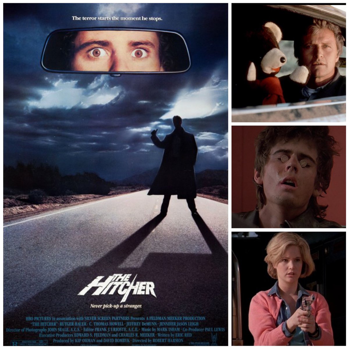 OUT NOW! The Hitcher!

It’s the 1986 HBO/Cannon video creepy as hell classic! 

#thehitcher #hbocannonvideo #rutgerhauer #cthomashowell #jenniferjasonleigh #robertharmon #ericred #jeffreydemunn #johnmjackson #billygreenbush #arminshimerman #hbopictures #silverscreenpartners