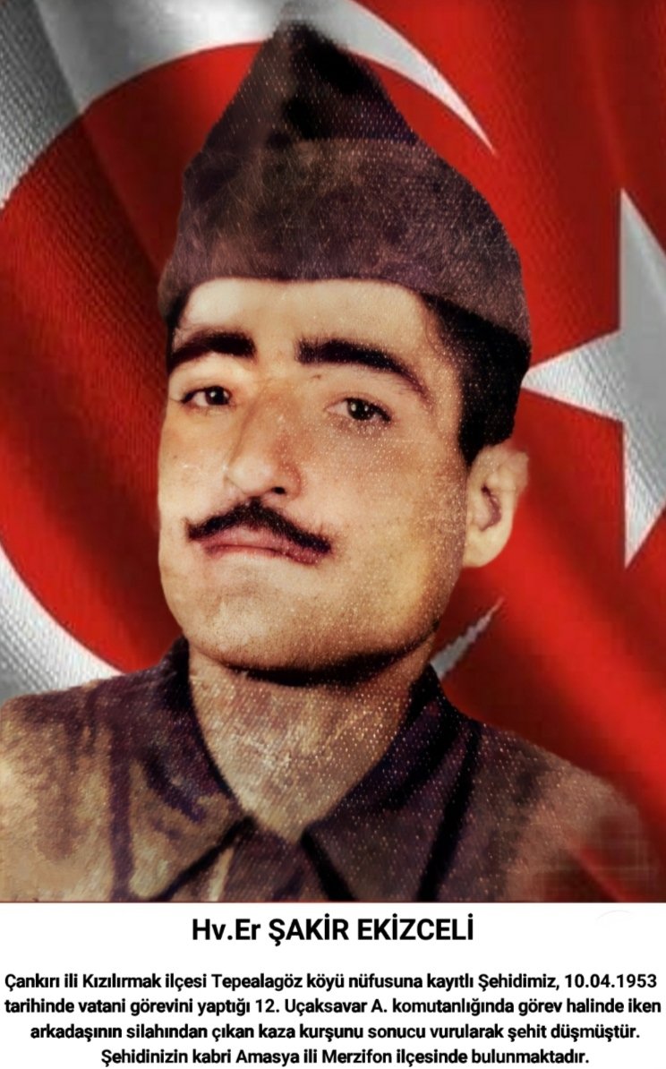Geciken Şehitlik 69 yıl sonra verildi.

<a href="/CankiriValiligi/">Çankırı Valiliği</a> <a href="/suleymansoylu/">Süleyman Soylu</a> <a href="/akbasogluemin/">Av. M.Emin AKBAŞOĞLU 🇹🇷</a> <a href="/SCivitcioglu/">Salim ÇİVİTCİOĞLU 🇹🇷</a> <a href="/Bahrikilic18/">Bahri KILIÇ</a> <a href="/cnkrbelediyesi/">T.C. Çankırı Belediyesi</a> <a href="/TerorleMucadele/">Kocaeli terörle mücadele ve vazife kahramanları</a> <a href="/MevlutCavusoglu/">Mevlüt Çavuşoğlu</a> <a href="/OlcayKilavuz/">Olcay Kılavuz 🇹🇷</a>