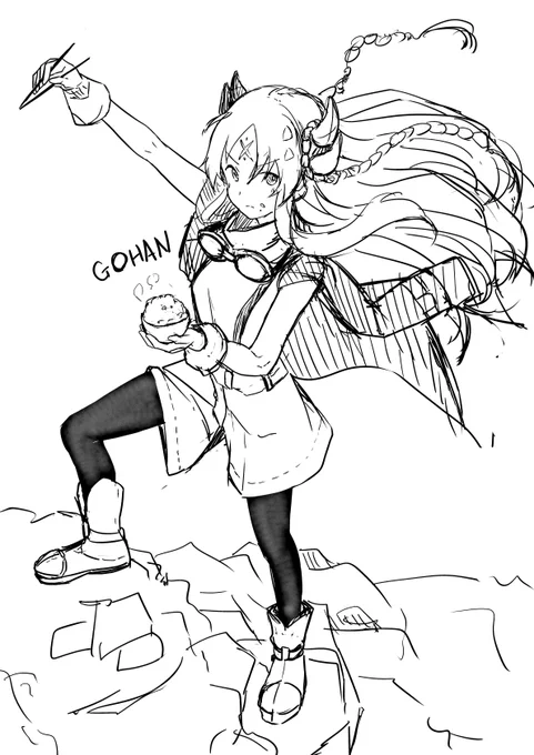 ε=╭(  'ω' )╯白米の聖女エクレシアちゃん 