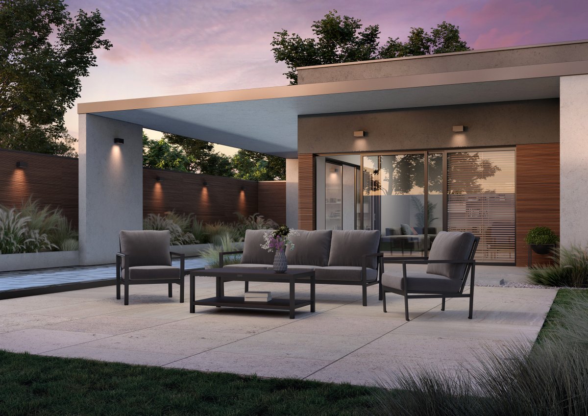 Designed with streamlined aluminum frames and warm faux wood accents, the Echo collection is perfect for your premium outdoor experience.

Discover more: bit.ly/3750zoF