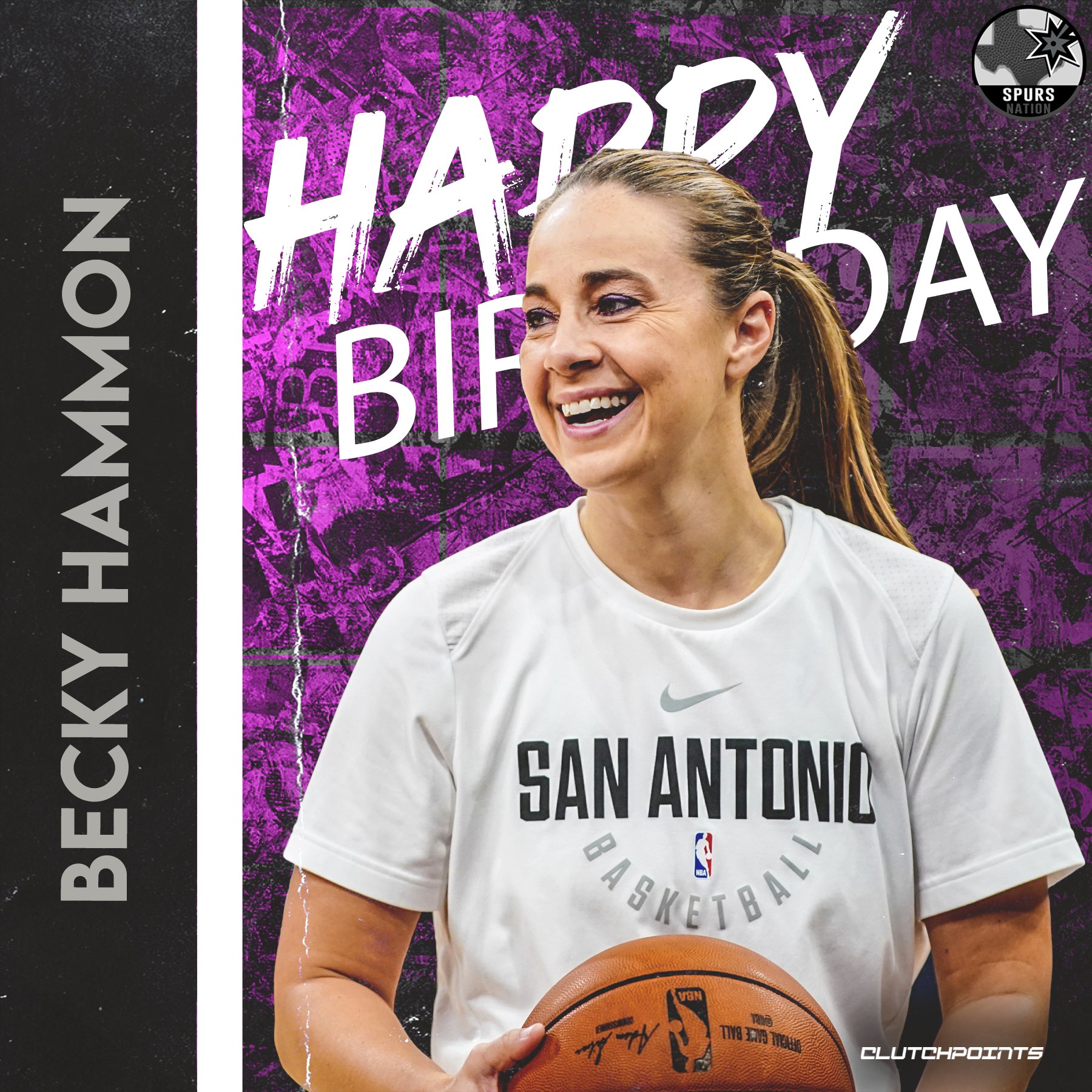 Join us as we greet assistant coach Becky Hammon a happy 45th birthday! 