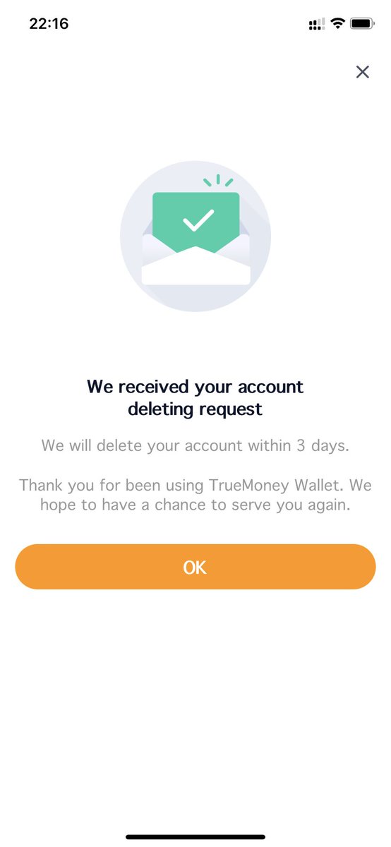 วิธีลบ บช. Account > View Profile > เลื่อนลงล่างสุด Del > อ่านเสร็จปุ๊ปก็ติ๊ก > มันจะถามเหตุผลเลือก 1 ข้อ > ให้พิมพ์ตามที่ขึ้นมา > รอ 3 วันคั้บ จบ (เราไม่โดนหักค่าลบบช.นะ เราให้ร้านรับแลกเอาออกก็เลยเหลือเศษ) #เลิกใช้วอเลท