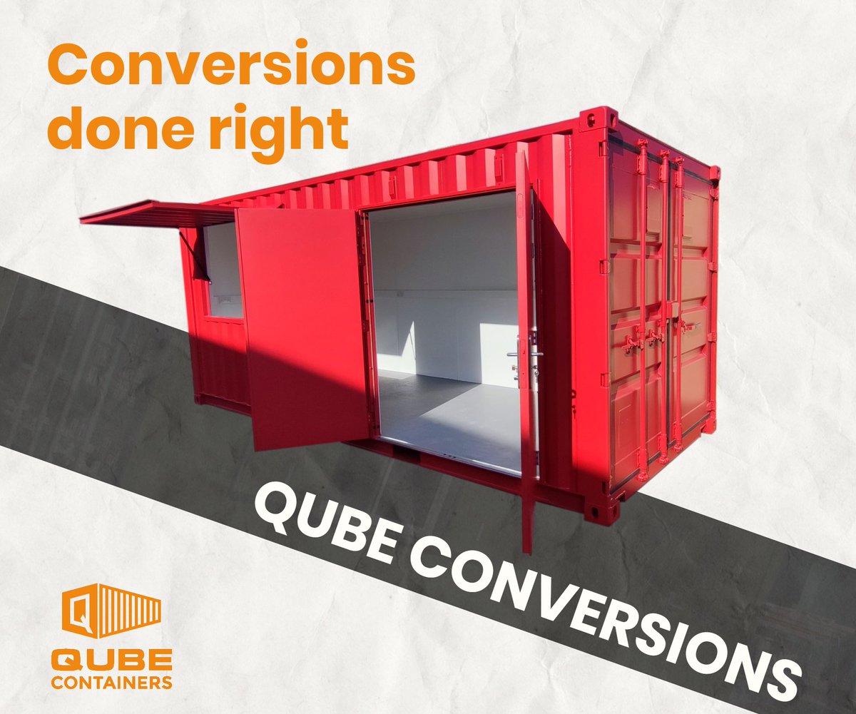 Need some bespoke containers? Get in touch with the team at Qube to create a container that's right for your needs.
conversions@qubecontainers.co.uk
03301 229943
#containerconversions #bespokecontainer