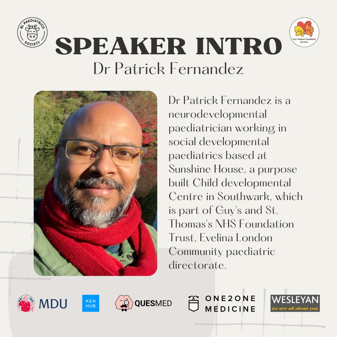 BLPaediatrics's tweet photo. Introducing our next speaker — Dr Dr Patrick Fernandez! We’re so excited to have him as part of our conference 🏥. He'll be giving a talk on “Communication in Autism Spectrum Disorders” – something we should all know!

Grab your tickets now in our bio link 🎟 https://t.co/TAdo386JmL