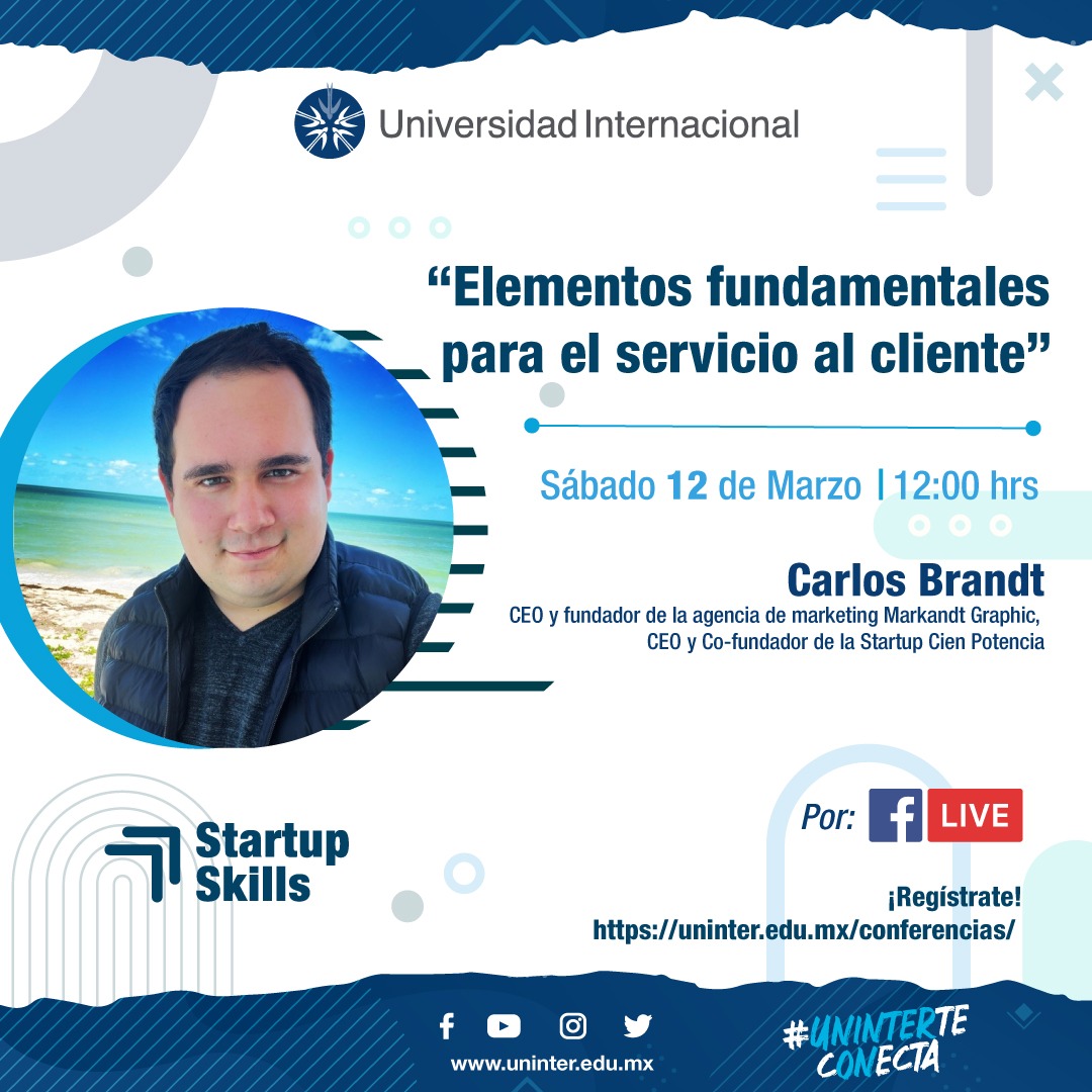 Conalep_Morelos's tweet image. La universidad Internacional te invita a la plática “Elementos fundamentales para el servicio al cliente”, el próximo 12 de Marzo a las 12:00 hrs por Facebook Live #uninterteconecta