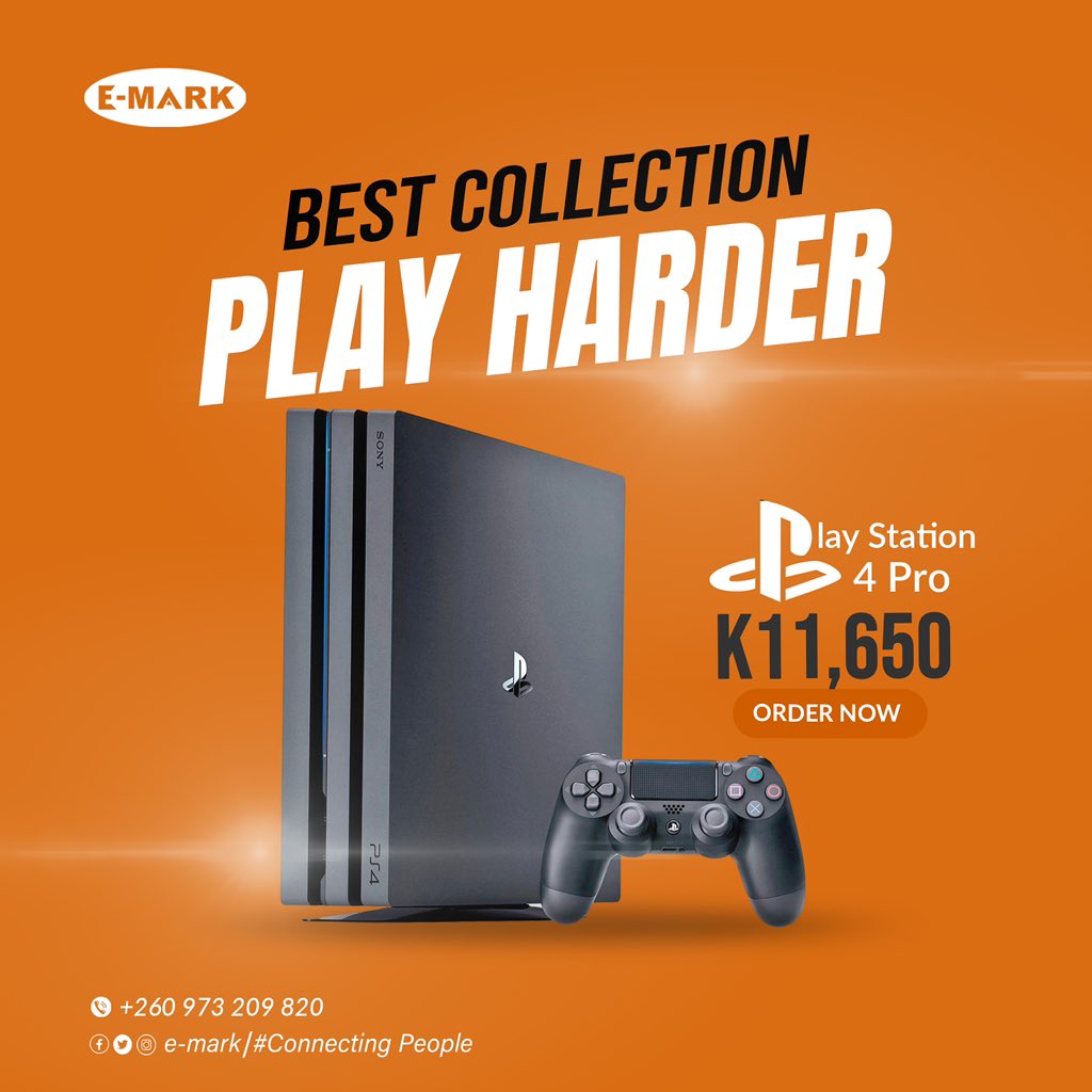 emarkzm's tweet photo. Thinking of a litty 🔥 weekend? We know how. The Play station 4 Pro is the perfect weekend buddy.
#PS4Pro #WeekendBuddy #Gamers https://t.co/qxLzqeMNc4