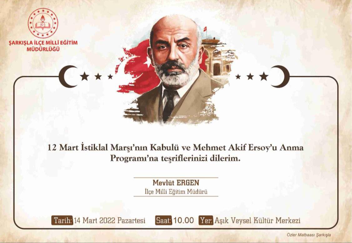 edebalimtal's tweet photo. 12 Mart İstiklal Marşı'nın Kabulü ve Mehmet Akif Ersoy'u Anma programı davetiyelerini gençlerimiz Kaymakam Gökhan DOLAŞ'a takdim ettiler.
Pazartesi saat 10.00' da ilçe Protokolü ve öğrencilerimize, 19.00 da ise Şarkışla halkına program sunulacaktır. https://t.co/wWzsHj3S4p