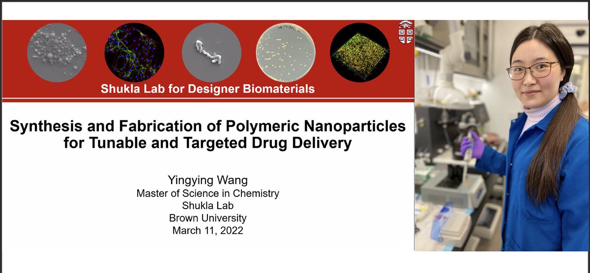 ShuklaLab's tweet photo. Congratulations to Dr. @YingyingWang19 on an amazing and successful thesis defense!! The first Chemistry PhD student out of the Shukla Lab!🧪🧫🦠 https://t.co/nuBI22y686