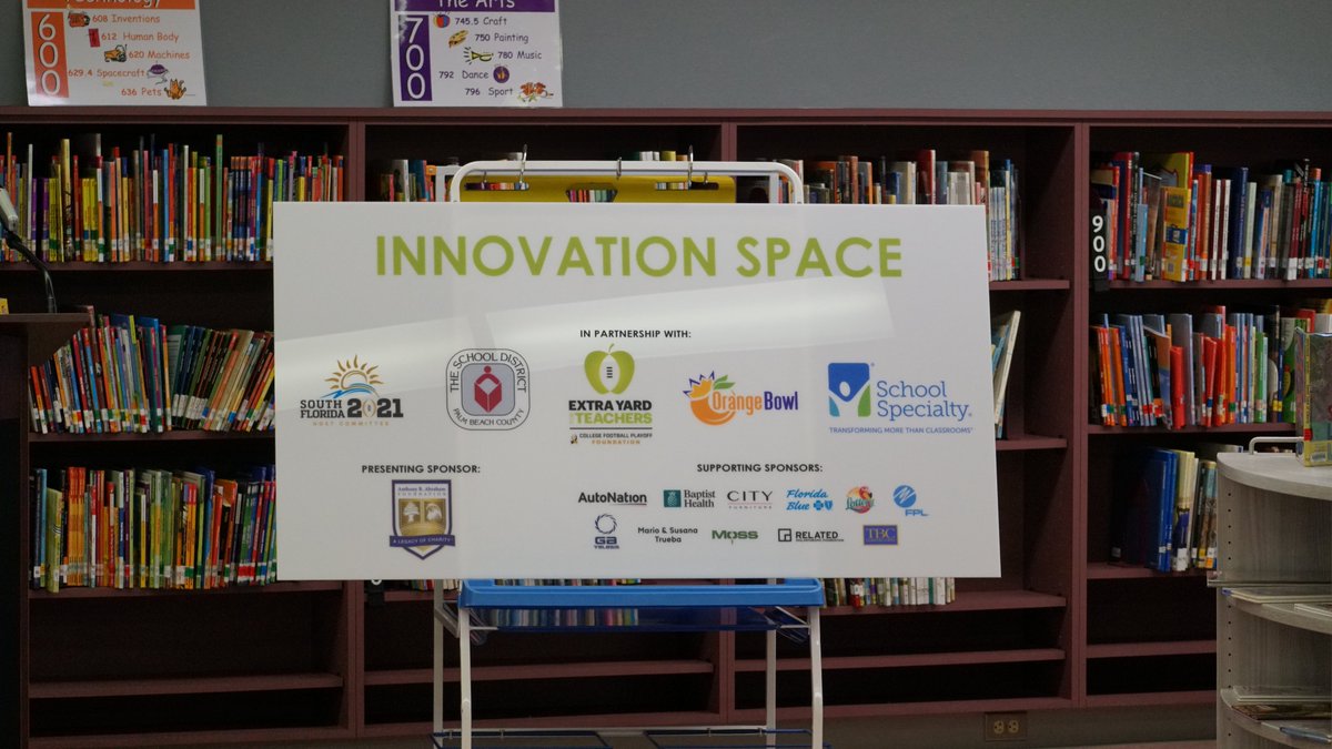 Happy to continue to invest in the future of our students with the opening of the new Belle Glade Elementary Innovation Space!

#FundingFutures x #2021Miami