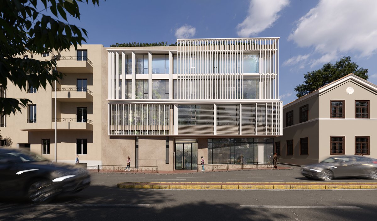 amarchitects_'s tweet photo. Following ZOIA’s invitation to submit a design proposal in a closed competition between well-known Greek firms, A&amp;M was selected to carry the radical renovation of a 4-storey office building on Vasilissis Amalias Avenue in the center of Athens. https://t.co/cXD4VTSuzL