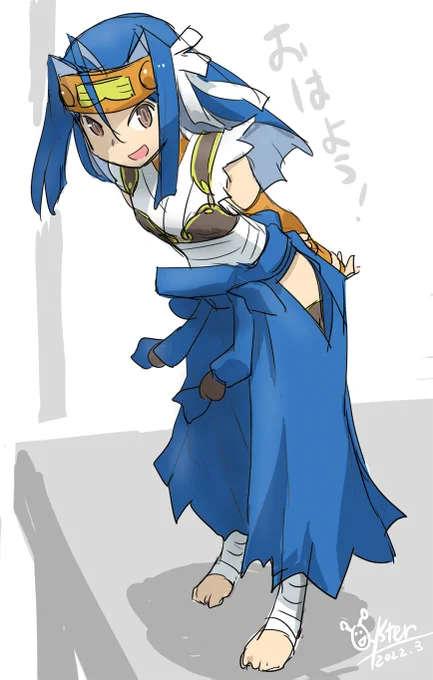 おはすばる。以前書いたグレー絵をカラーにしました。
#オハヨウ絵 