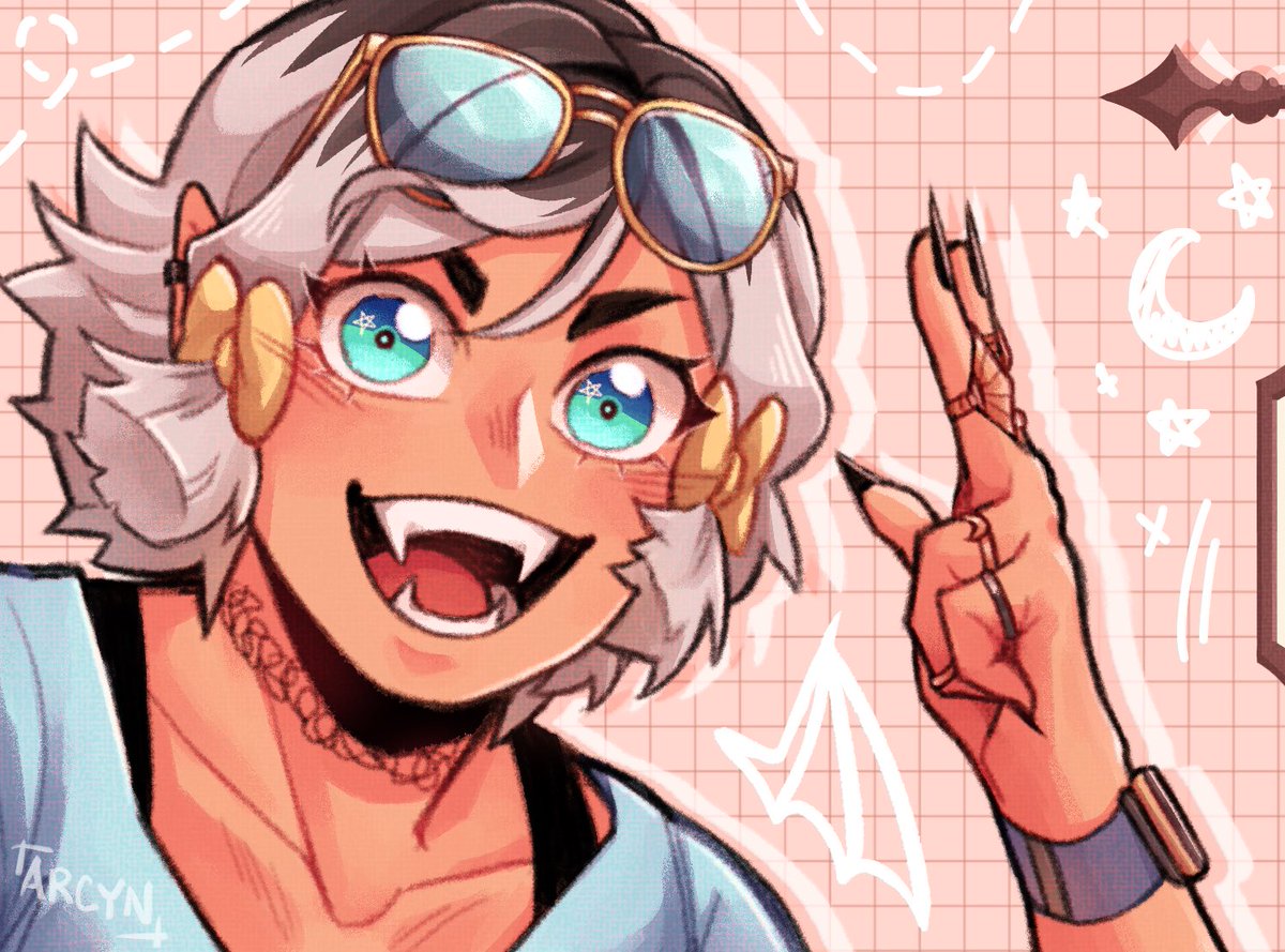 I even made a cute graphic for my tre//llo board ft. my oc qwq