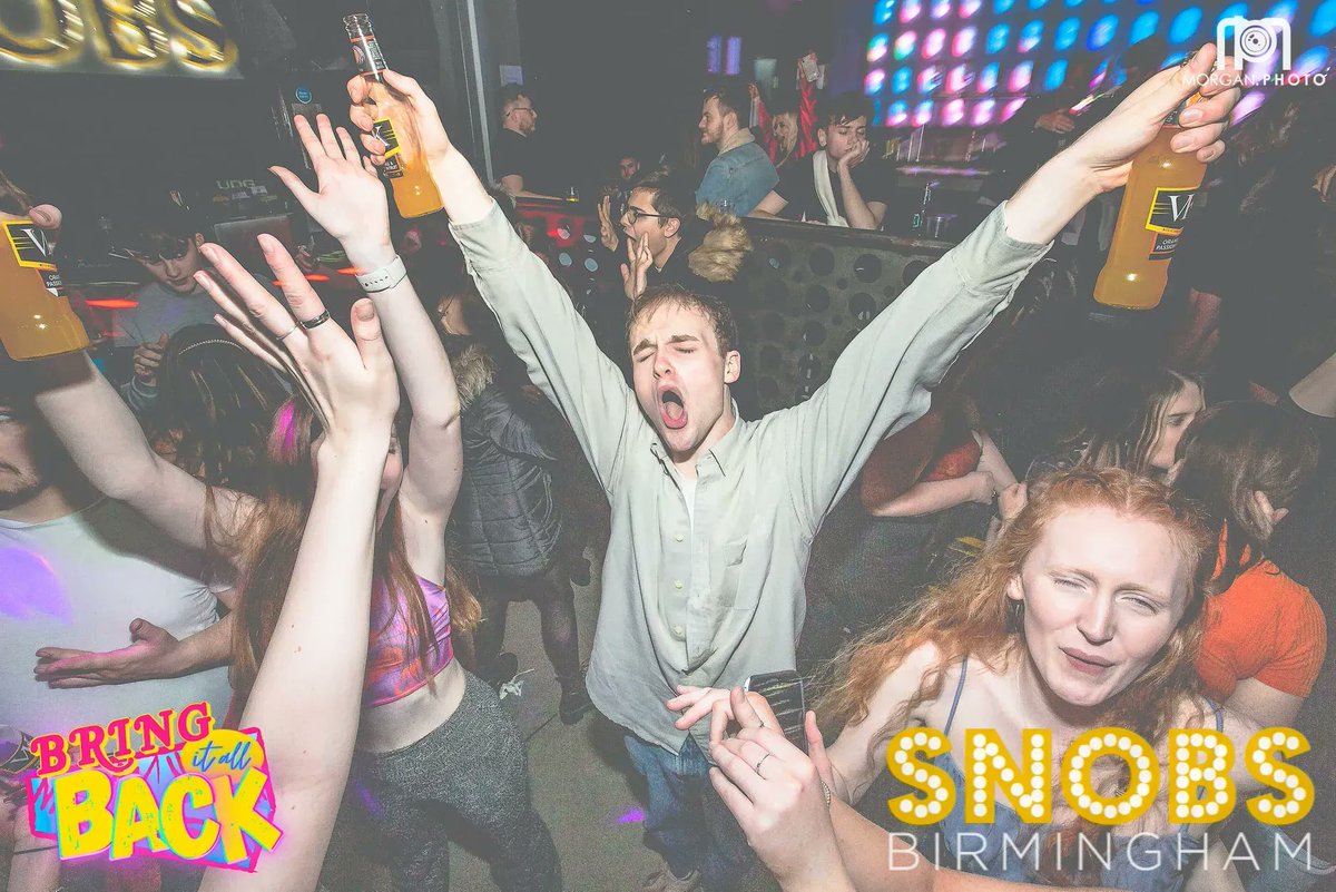 snobsnightclub's tweet photo. When you realise it's almost time for @BIABCLUB 🙌 Join us this evening for the UK's biggest throwback night on our middle floor, and all the biggest and best Snobs anthems around the rest of the venue 🎉 

Tickets on the door from 10:30pm, or here 👉 https://t.co/p2uI1mjk2O https://t.co/Si5NmG1BZi