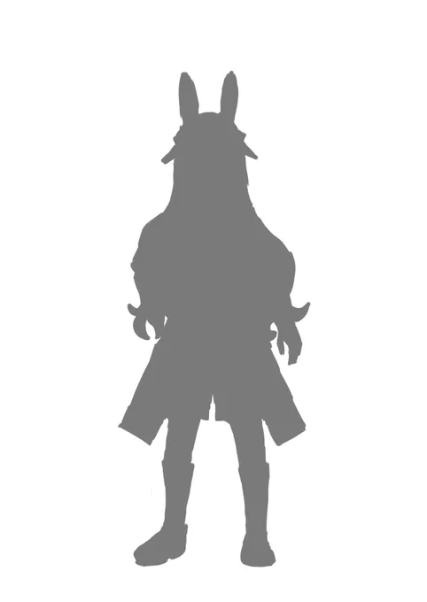 次に描く作品のキャラを決めました。  またシルエットです、解る方が少ないかも知れませんね  思いっきり構図は変えます。  皆さん、今日も1日お疲れ様でした。  それではおやすみなさい、良い夢を