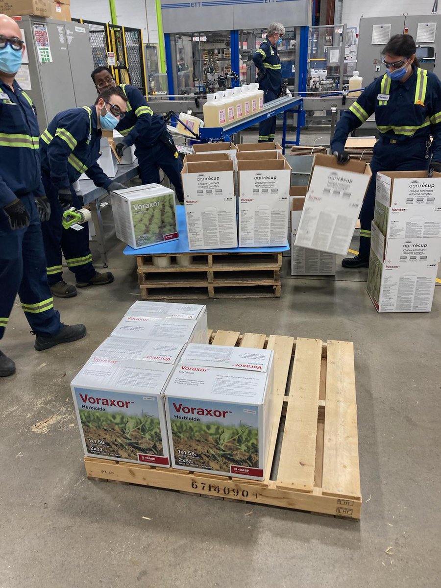 DanielGPacker's tweet photo. #voraxor coming of the line in Regina ready for pre-seed burndown applications in western Canada. Brand new active ingredient I have been working on for years and am pretty excited to bring it to Canadian farms. 
#herbicide https://t.co/eRJU48Dgbz