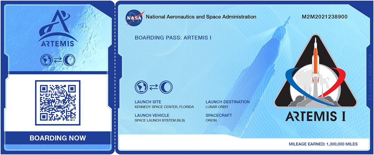 NASA STEM on Twitter: "Soon, #Artemis I will launch on the 1st uncrewed  flight test of the @NASA_SLS rocket &amp; the @NASA_Orion spacecraft. Want  to send your name along for the ride?