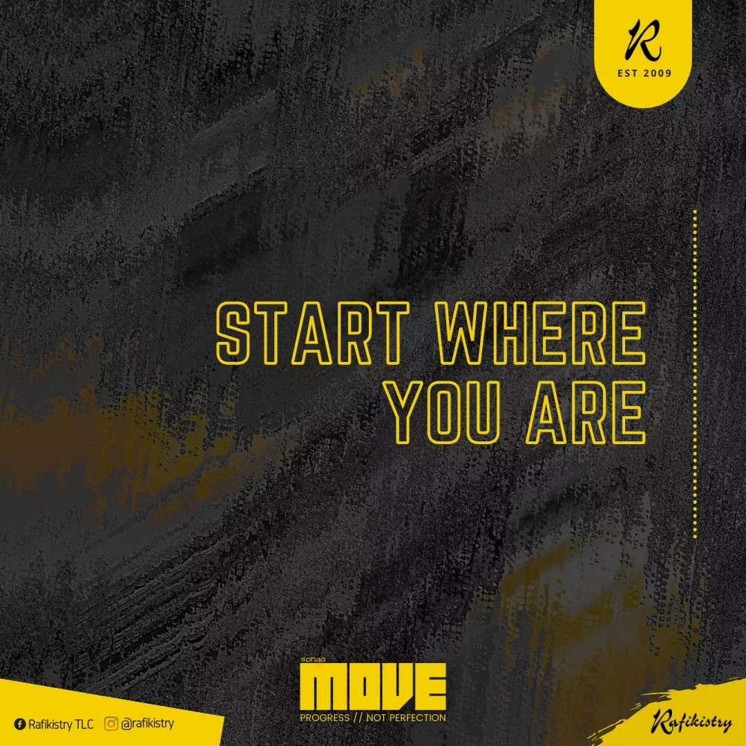 Rafikistry's tweet photo. // Motivation Doesn't Just "Appear" As You Lay In Bed Wishing For It ... It Starts After You Get Up And Get Moving And Grows As You Go!! #MOVE 

#ProgressNotPerfection👌

#RafikistryTLC #Songa 🚶 #MOVE 

#EngageEquipEnvision | #ReachTeachUnleash https://t.co/37P3Ci4yTt
