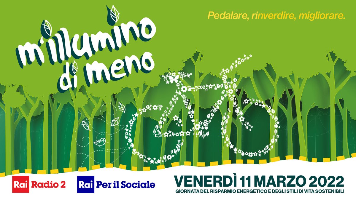 caterpillarrai's tweet photo. 18ª edizione di #Millluminodimeno @RaiRadio2 @RaiperilSociale 

20.00 - 21.00
- Andrea Bionaz sindaco Saint-Marcel
- On. @bragachiara 
- Marco S. Tommasi, museo Storia Naturale del Salento
- Olimpia Leopardi @casaleopardi 
- Monia Rava
- Andrea Firrincieli
- Ing. Fausto Martin https://t.co/AyAUukr7JR