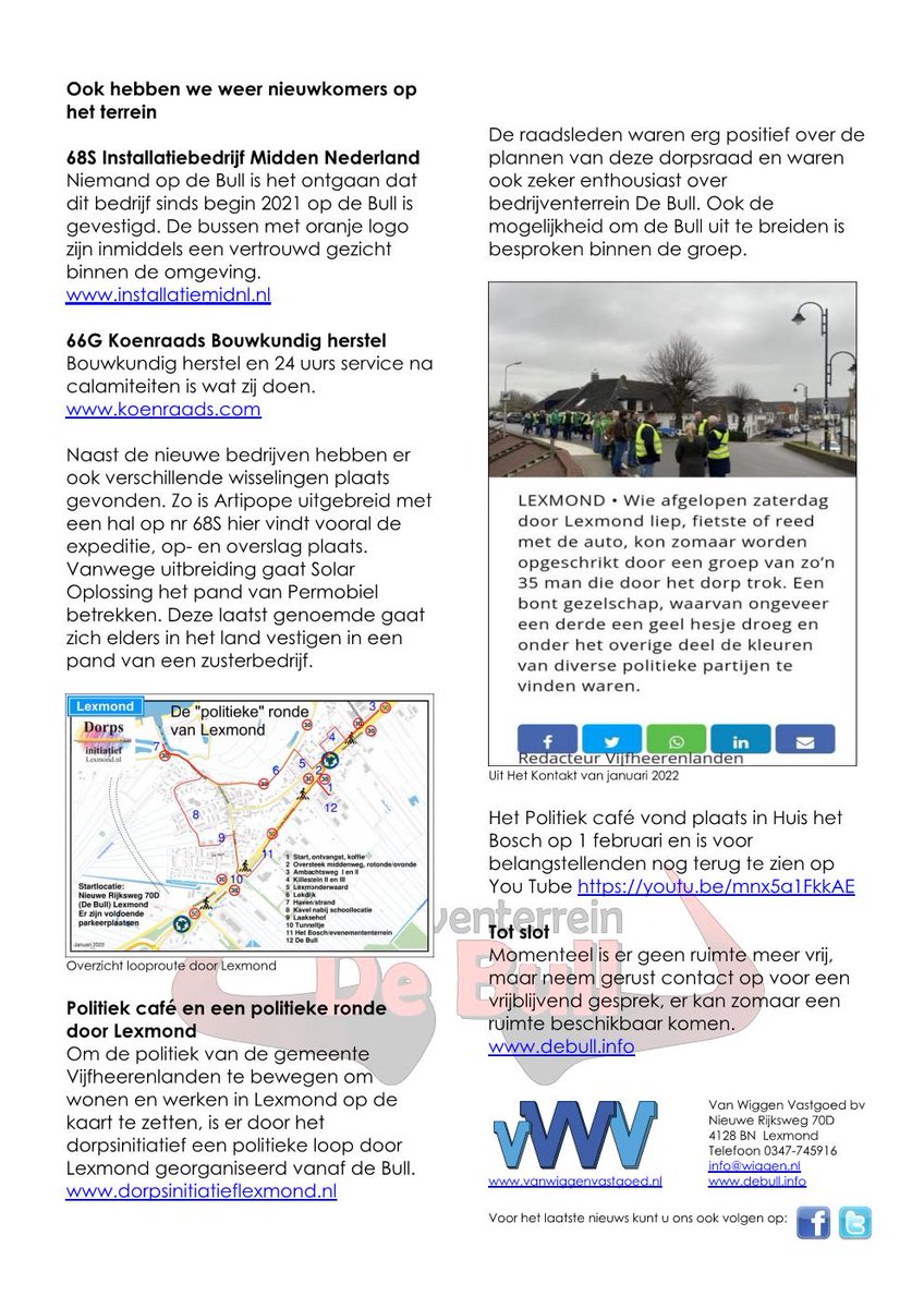 Het nieuwe InfoBulletin is weer uit. Kijk hier wat er speelt op de Bull. 
Voor de liefhebbers en geïnteresseerden.