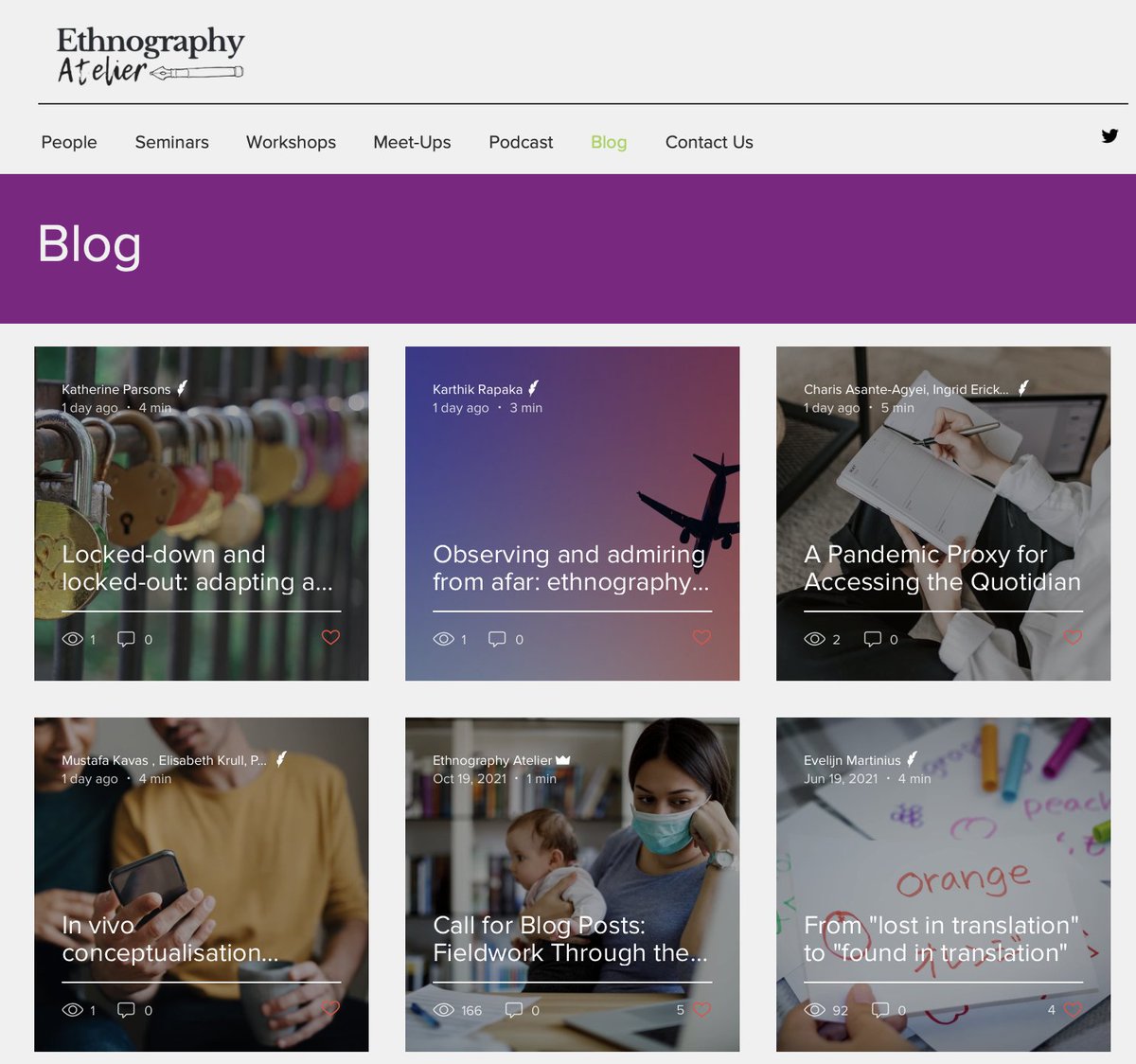 (1/5) Doing #fieldwork during a #pandemic: A thread 🧵. How has fieldwork changed in the past two years? And how have #ethnographers adapted? Scholars told us their experiences with #virtual or hybrid fieldwork in these #blog posts. Check them out here:
ethnographyatelier.org/blog