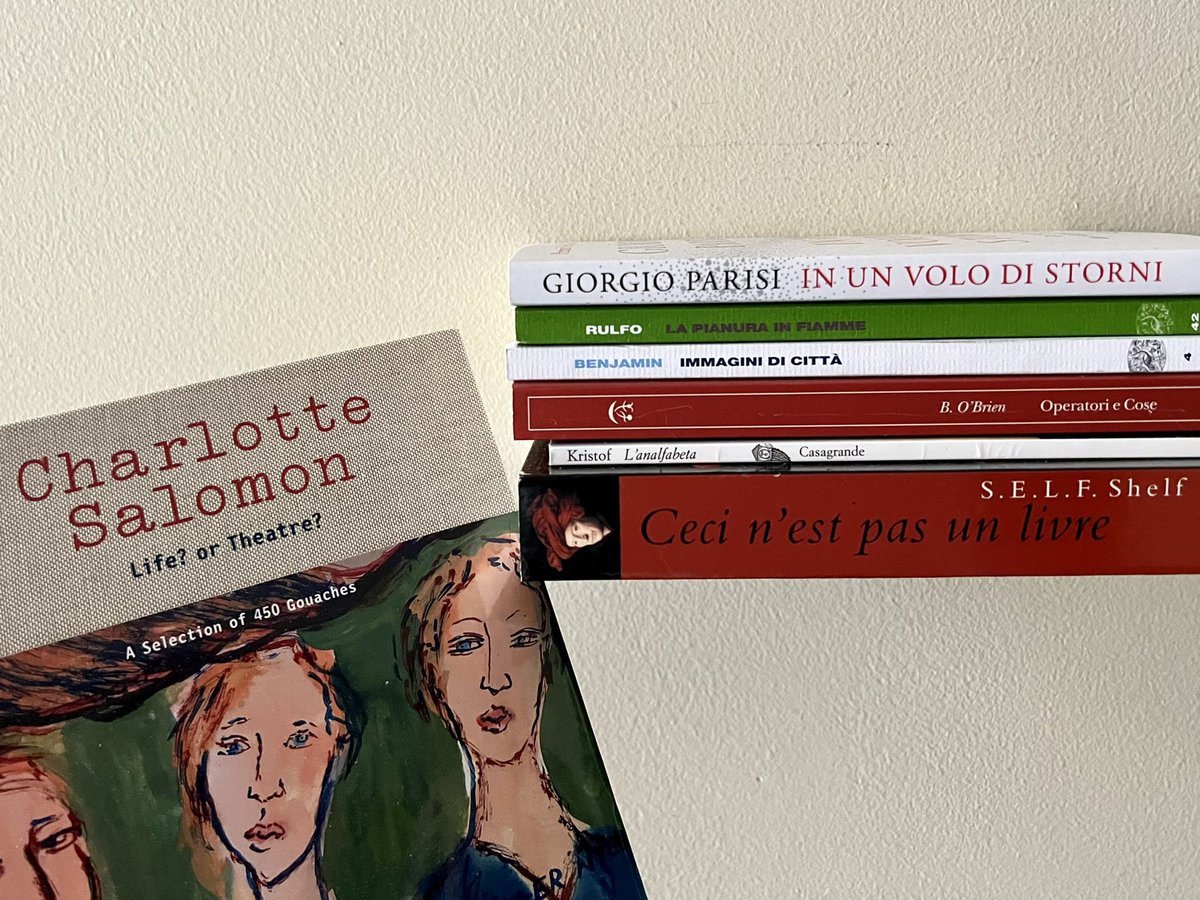 GiaxLevel99's tweet photo. NRL
- #CharlotteSalomon
- #WalterBenjamin
- @giorgioparisi
- #JuanRulfo
- #ÁgotaKristòf
- #BarbaraOBrien

#bettershelfiesthanselfies https://t.co/sQ8SbmXoLc
