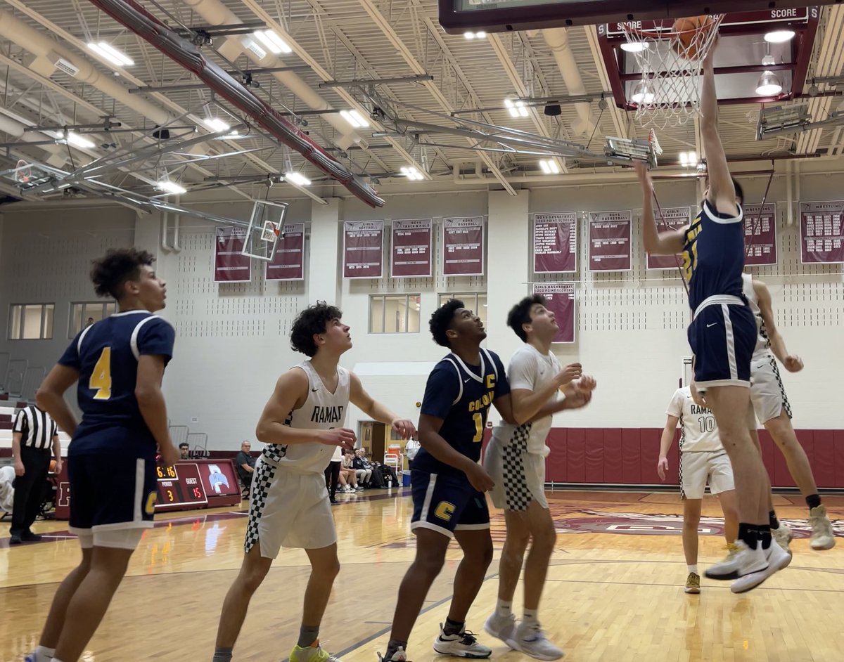 Photos from the action in <a href="/RamapoBball/">Ramapo Boys Basketball</a>’s 49-39 victory over <a href="/CTownHoops/">COLONIA BOYS BASKETBALL #RAISINGTHESTANDARD</a> in the Group 3 State Semifinals at <a href="/PHSStateliners/">Phillipsburg Athletics</a> on Thursday night.  <a href="/NJSIAA/">NJSIAA</a>
