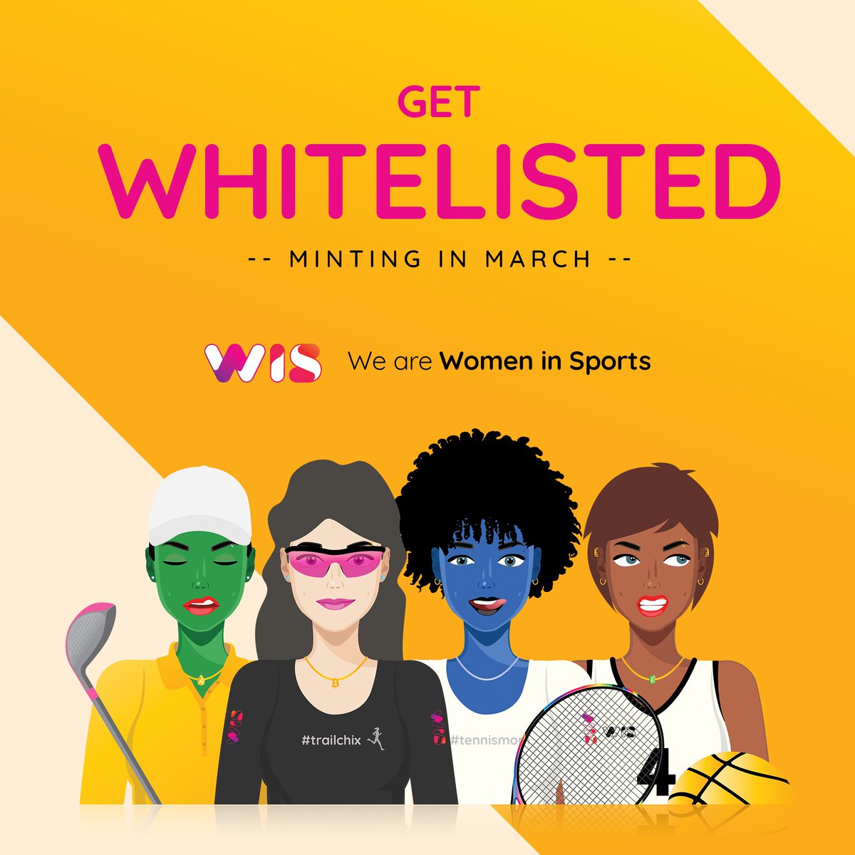 womensportsnft's tweet photo. Whitelist Spots now available! 🔥 

1⃣ Follow @womensportsnft 
2⃣ Like &amp; RT
3⃣ Tag 3 Friends
4⃣ https://t.co/uDCFmXj8Ms

#NFTs #NFTCommunity #nftcollector #nftcollectors #nftart #NFTcollectibles #NFTcollections #NFTWhitelist #womeninsports https://t.co/M6OEhJulqv