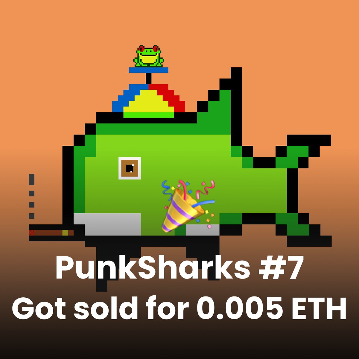PunkSharks's tweet photo. PunkSharks #7 got sold for 0.005 ETH
.
.
.
#digitalart #art #bitcoin #blockchain #openseanft #pixelart #cryptocurrency #nftcollection #nftdrop #crypto #eth #bayc #digitalartist #digitalartwork #nftartgallery #nftartists
#nftmagazine #nftcollector #nftcollectibles art https://t.co/ReQQHA2HID