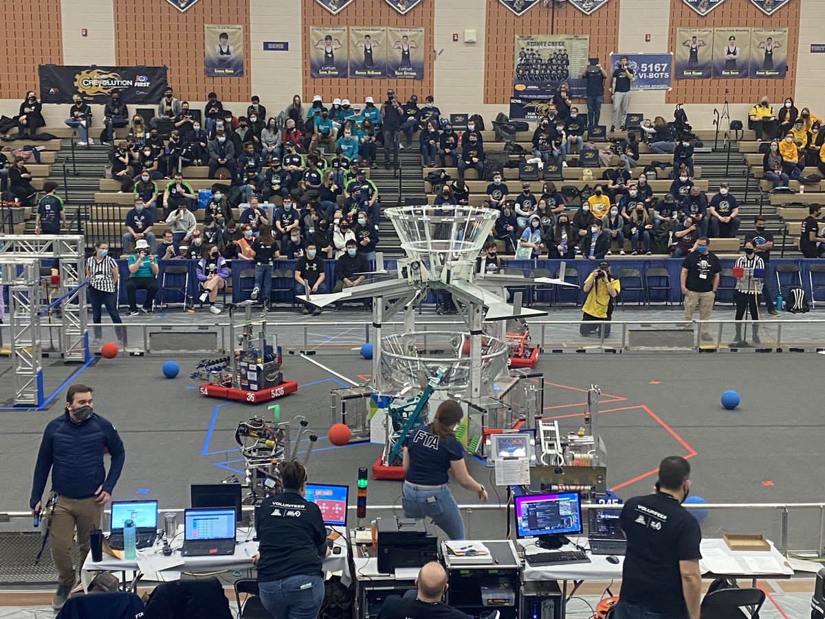 Opening ceremony underway! <a href="/FRC5436/">Cyber Cats</a> <a href="/WeAreSCHS/">Stoney Creek High School</a> <a href="/rochcommschools/">Rochester Community Schools</a> <a href="/ToccoSCHS/">MrsToccoSCHS</a> <a href="/BrianShelson/">Brian Shelson</a>