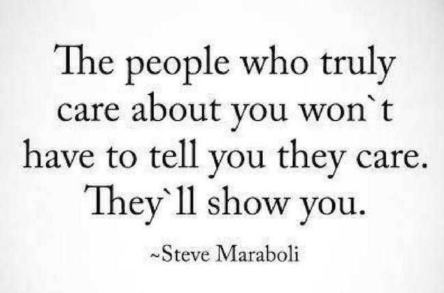 Until people can tell that you care they won't care much about following either.