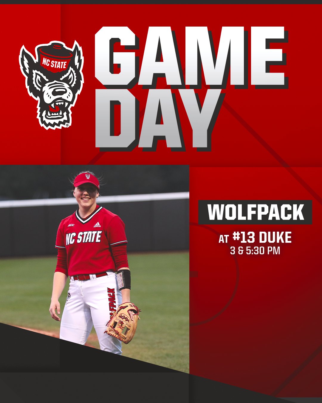 NC State Softball on Twitter: "Big doubleheader today in Durham 🐺 #
