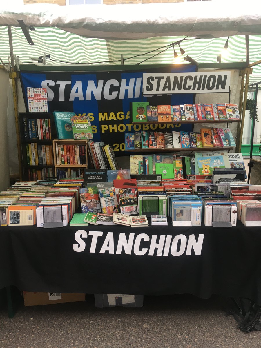 Stanchion - the football bookshop ๐ (@stanchionbooks) on Twitter photo ๐ ๐๐๐๐๐ ๐๐ ๐
1๏ธโฃ We will again be at <a href="/Broadway_Mkt/">Broadway Market, E8</a>, Hackney this Saturday with a whole load of football books, magazines, fanzines and photobooks.
Check out @ldnfootyguide to see if you can fit in a game too!
๐ Sat 12th Mar
โฒ 10am-5pm
๐ Broadway Market, E8 4PH ๐ ๐๐๐๐๐ ๐๐ ๐
1๏ธโฃ We will again be at <a href="/Broadway_Mkt/">Broadway Market, E8</a>, Hackney this Saturday with a whole load of football books, magazines, fanzines and photobooks.
Check out @ldnfootyguide to see if you can fit in a game too!
๐ Sat 12th Mar
โฒ 10am-5pm
๐ Broadway Market, E8 4PH