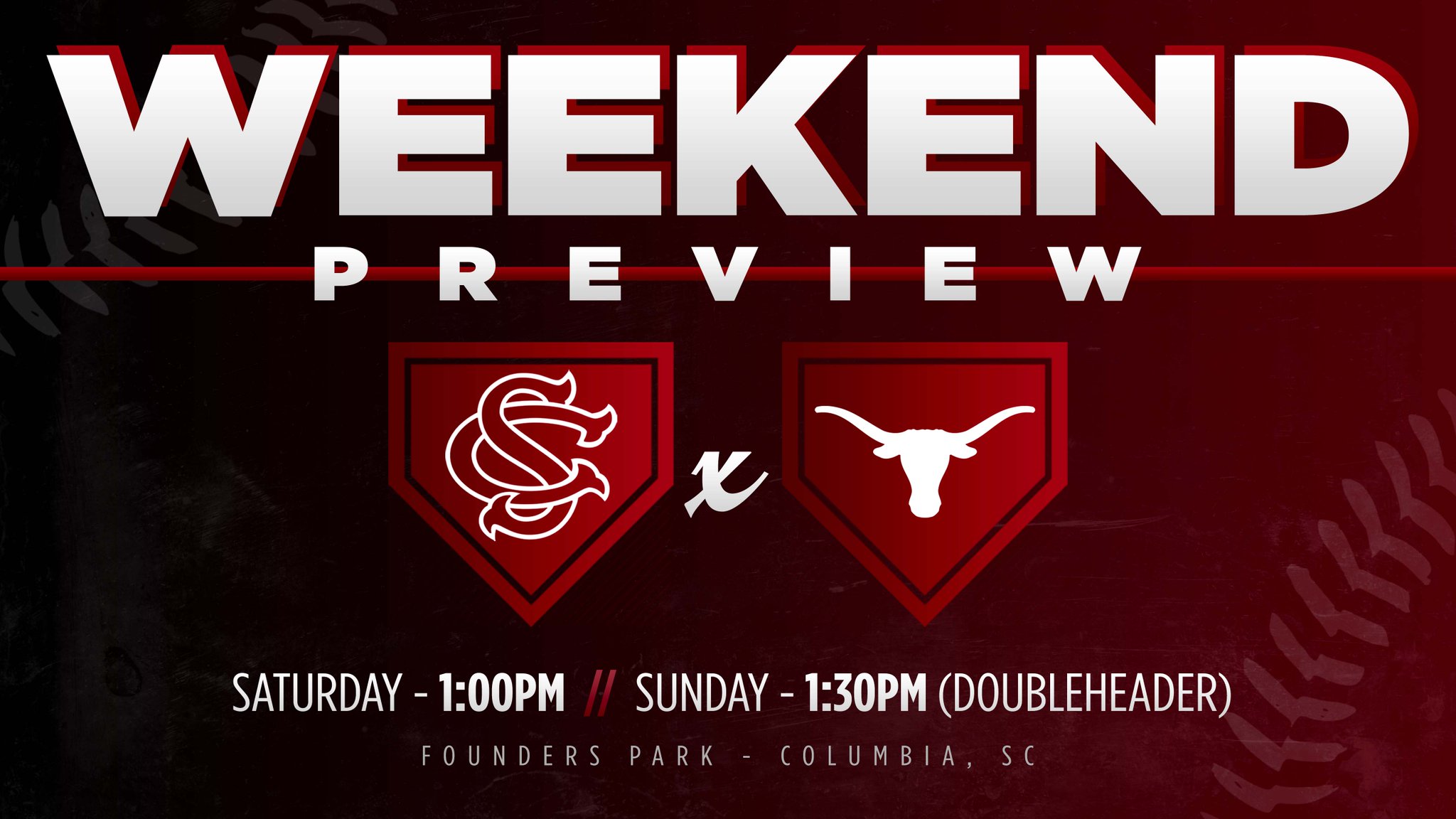 Gamecock Baseball on Twitter "FULL WEEKEND SCHEDULE Saturday 1 p.m