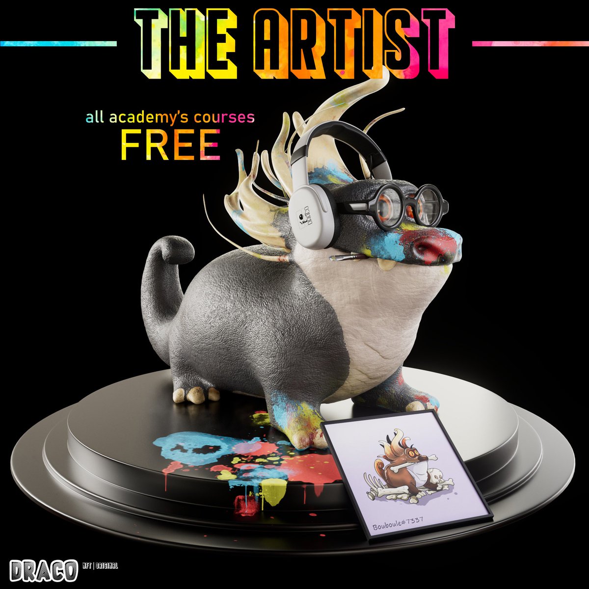 Pretz_Crypto's tweet photo. @apeology11 Mint this Artist Draco NFT and it will grant you  DRACO ACADEMY'S COURSES FOR FREE, FOREVER! art 
Get Whitelisted and mint yours on 19th March!
point_downHere's the website link:
https://t.co/1pmzPH5NRC https://t.co/718AjeRZuq