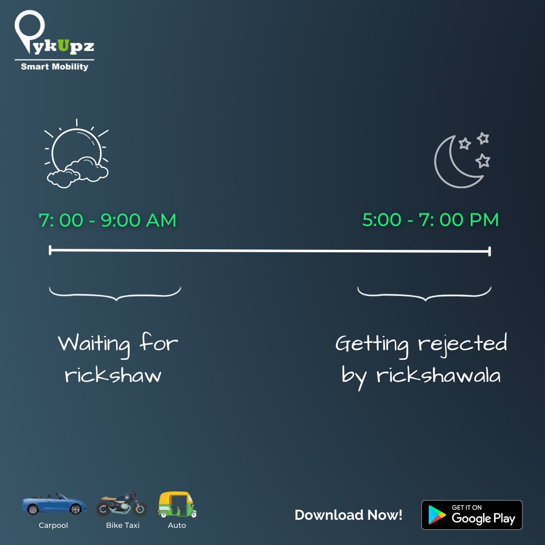 pykupz's tweet photo. Pro tip- Schedule rides on PykUpz Mobility App
Download the App from: https://t.co/phwFVPuCLK

To learn more about PykUpz, talk to us: https://t.co/nMcnBgQBGk

.
.
.
.
#shareride #drive #connect #commute #rickshawala #travel #travelgram #mumbai #delhi #ride #booking #pykupz https://t.co/sH7Wa2Jld9