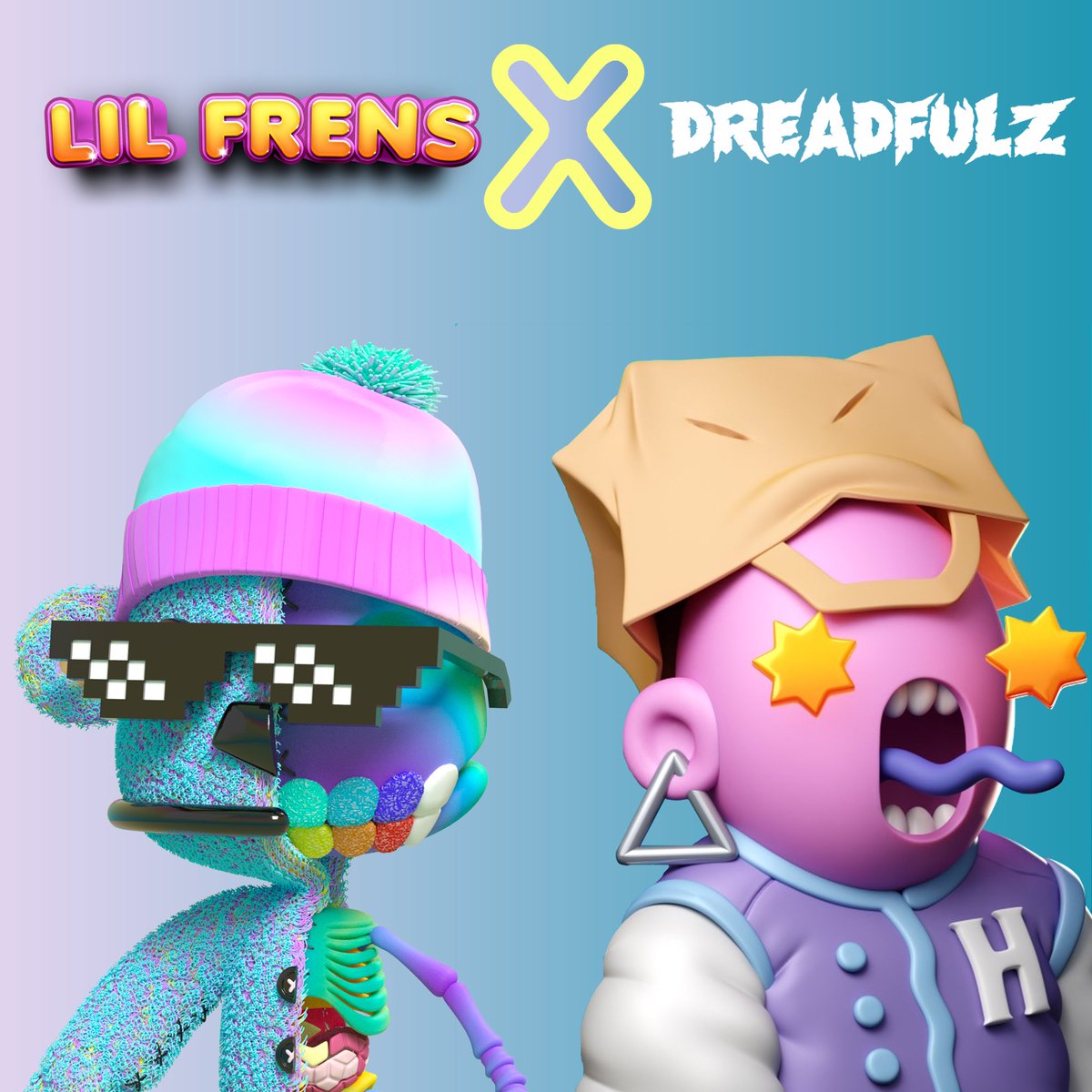 TheLilFrens's tweet photo. 💖 Lil Frens x Dreadfulz ☠️

giving away: 
- 5x frenslist
- 5x dreadzlist (whitelist)

to enter: 
1️⃣ like + rt 
2️⃣ follow @TheLilFrens &amp; @DreadfulzNFT
3️⃣ tag 3 frens https://t.co/9t1Tb0P3Lj